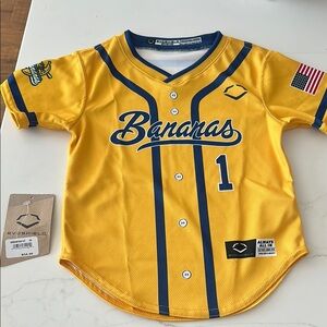 Kids' Savannah Bananas Yellow Baseball Jersey